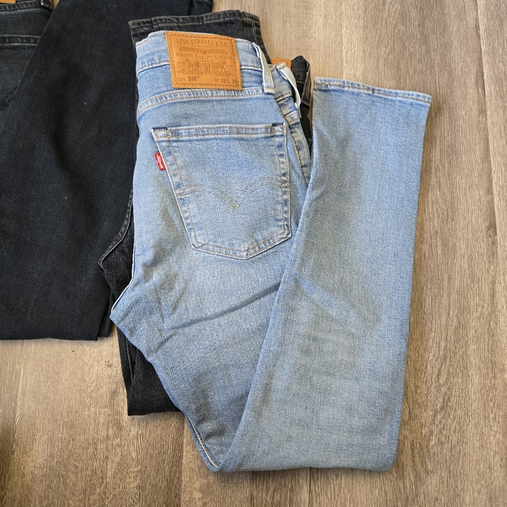 510 Levi's Skinny Fit W28L30 Blue Jeans
